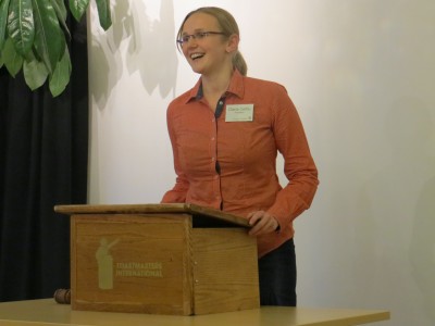 Diana's first evening as Mercury Club's President 2014-2015.