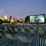 Outdoor summer cinema